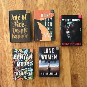 Five Book Collection From Book Of The Month Subscription